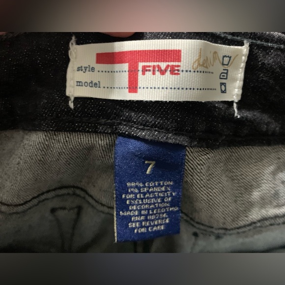 T Five Denim Black Boot Cut Jeans - Picture 3 of 3